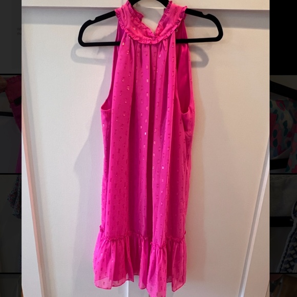 Trina Turk pink sparkle halter - Picture 1 of 4